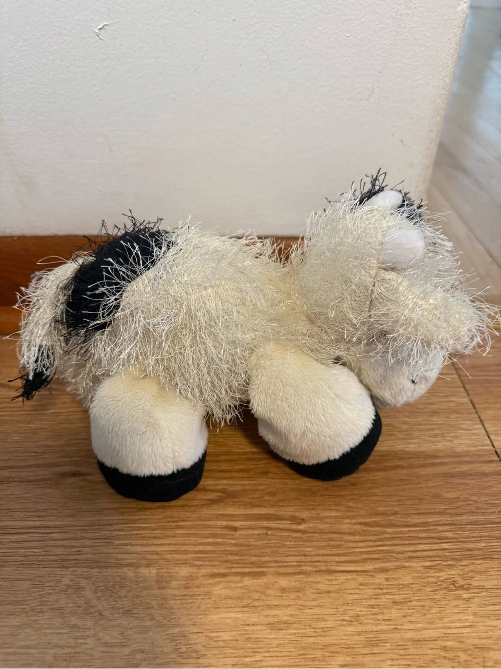 Ganz Webkinz HM003 Black & White Cow  Plush Stuffed Toy No Code